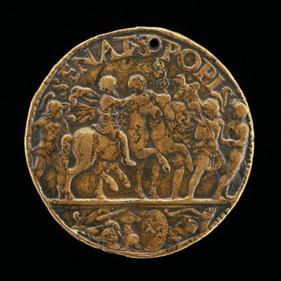 Senatoriale Triomf [achterkant], ca. 1490 door Moderno
