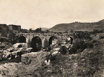 Portugese brug in Gondar, Ethiopië, 09/05/1936 door Modestino Baldinetti