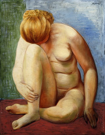 Naakte vrouw zittend; Femme Nue Assise door Moise Kisling