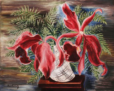 Orchideeën door Moise Kisling