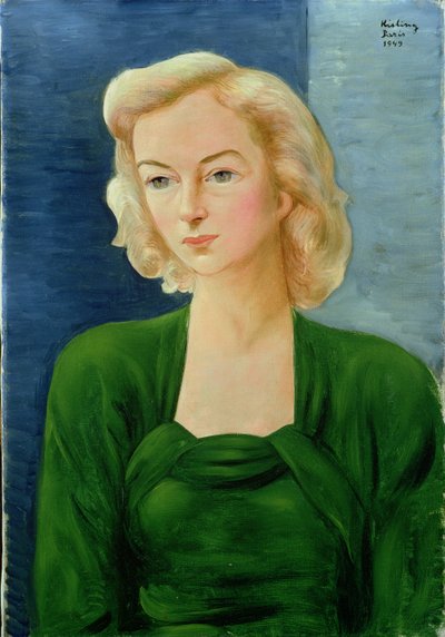 Portret van Madame Martin door Moise Kisling