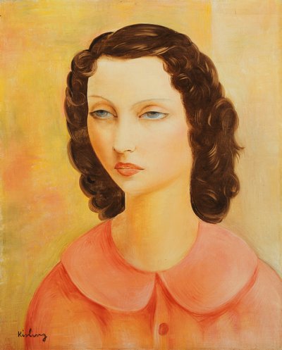Portret van een jong meisje; Moise Kisling (1891-1953) door Moise Kisling