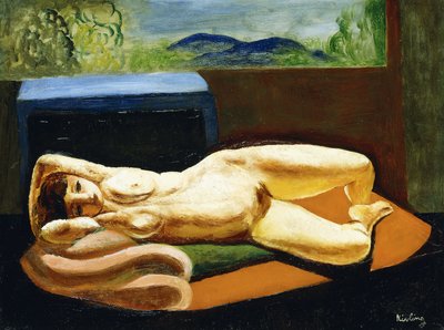 Liggend naakt door Moise Kisling