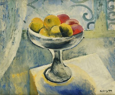 Stilleven met appels; Nature Morte aux Pommes door Moise Kisling