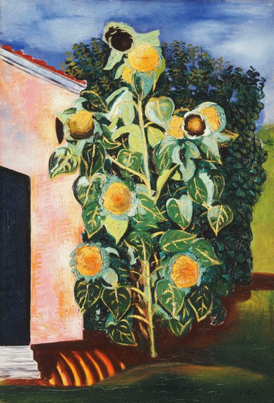 Zonnebloemen; Les Tournesols door Moise Kisling