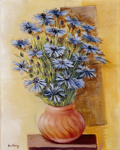 Vaas met bloemen door Moise Kisling