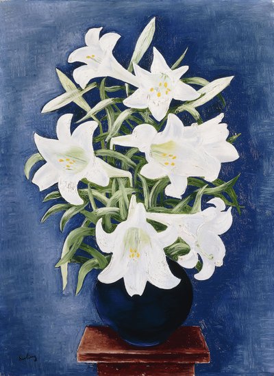 Vaas met lelies; Vaas de Lys door Moise Kisling