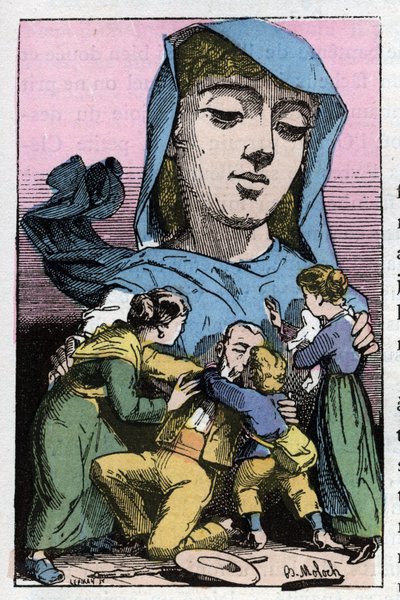 Allegorie van amnestie in de 19e eeuw in 