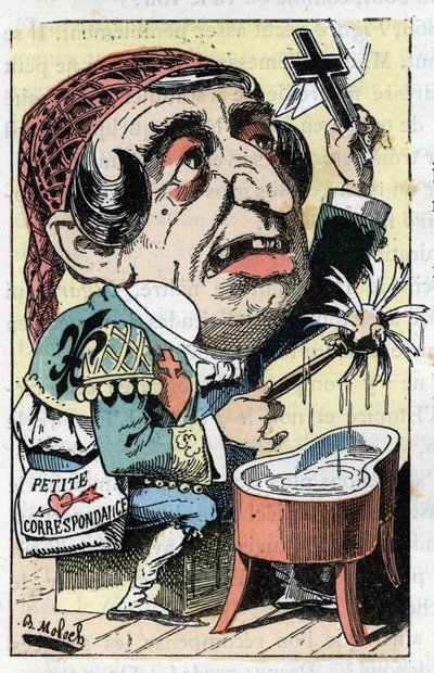 Allegorie van de Franse krant Le Figaro in 