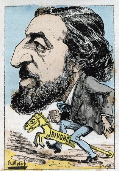Portret van Alfred Naquet, Franse politicus door Moloch
