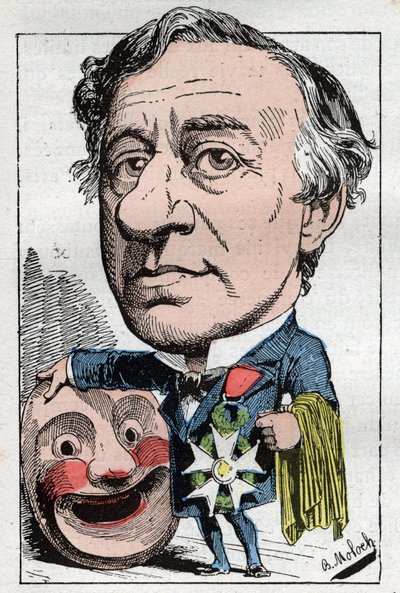 Portret van Francois Jules Edmond Got (1822 - 1901) Franse acteur door Moloch