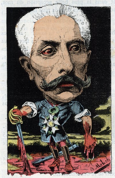 Portret van Gaston Alexandre Auguste De Galliffet, Franse generaal door Moloch