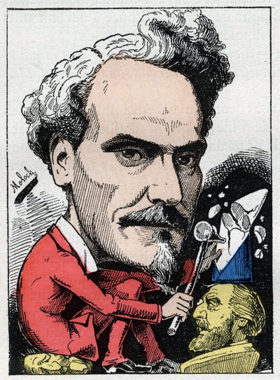 Portret van Henri de Rochefort (1831-1913) Markies de Rochefort, journalist, politicus en schrijver in 