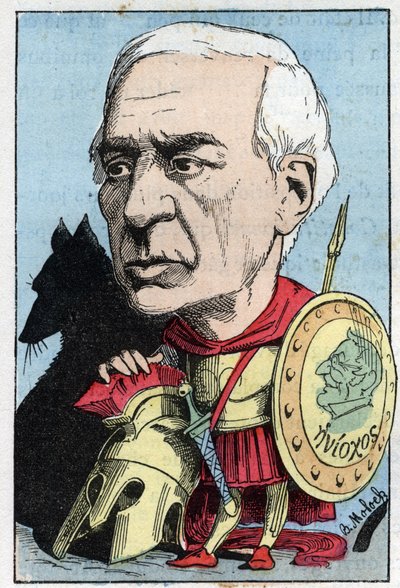 Portret van Jules Barthelemy Saint Hilaire (1805 - 1895), Franse geleerde en politicus door Moloch