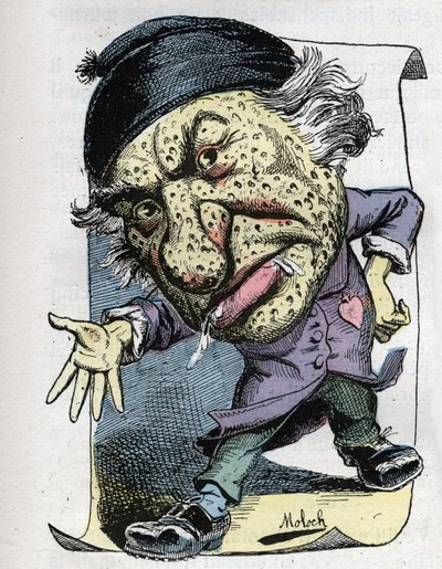 Portret van Louis Veuillot, Franse journalist en schrijver door Moloch