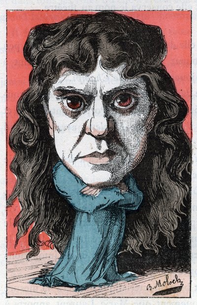 Portret van Marie Laurent of Marie Luguet Franse dramatische kunstenares van de 19e eeuw in 
