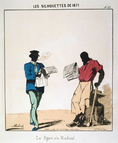 Le Figaro et le Radical, 1871 door Moloch