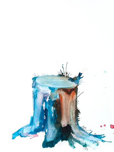 Blauwe scheuten, 2020 door Monica Perez Vega