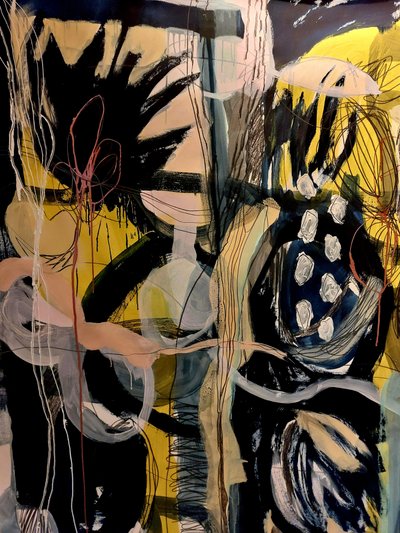 Levendige abstracte energie door Monika Riethmueller
