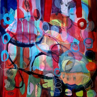 Levendige abstracte vormen door Monika Riethmueller