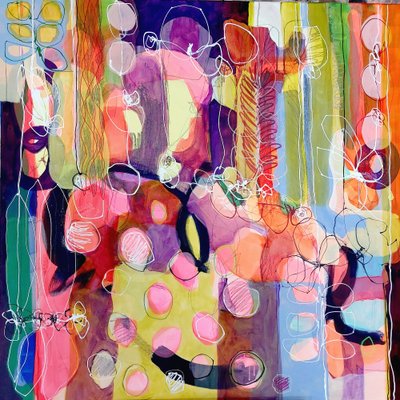 Levendige abstracte vormen door Monika Riethmueller