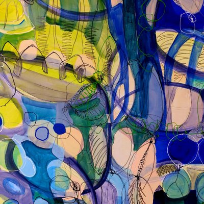 Levendig, vloeiend en abstract door Monika Riethmueller