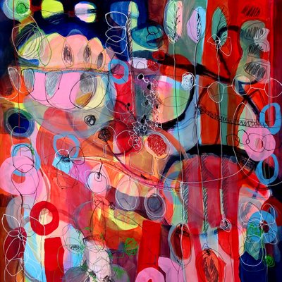 Levendig, organisch en abstract door Monika Riethmueller