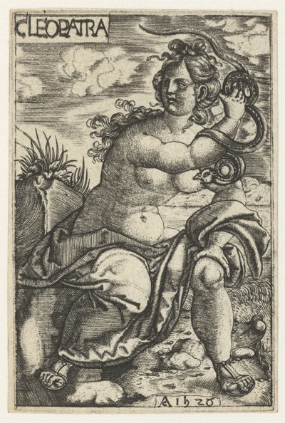 Cleopatra met slang door Monogrammist AC