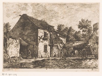Boerderij door Monogrammist ADL (graveur)