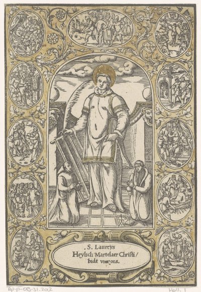 Heilige Laurentius door Monogrammist CI
