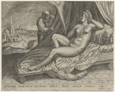 Jupiter en Danaë door Monogrammist FME