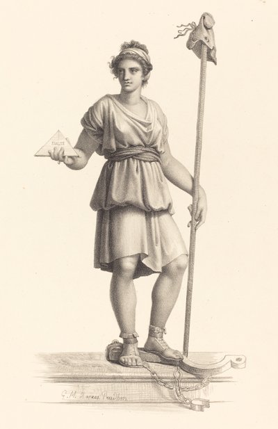 La République Française door Monogrammist G.H. after Pierre Paul Prud