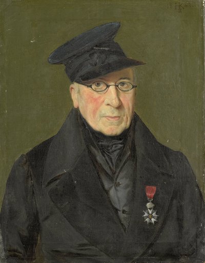 Pieter Janson (1765-1851). Schilder en etser, majoor der Kurassiers buiten dienst door Monogrammist HK (Nederland)