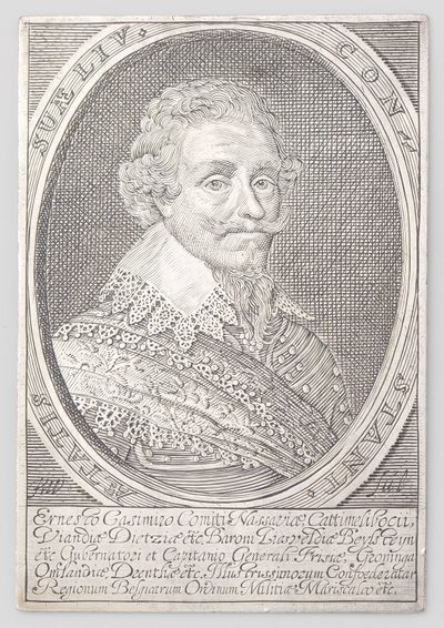 Portret van Ernst van Nassau door Monogrammist HW