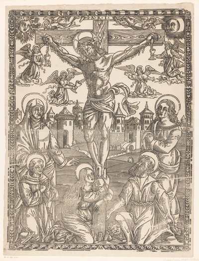Kruisiging van Christus door Monogrammist LA