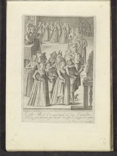 Venetiaans bal door Monogrammist LVH (possibly)