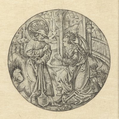 Christus verschijnt aan Maria Magdalena door Monogrammist S