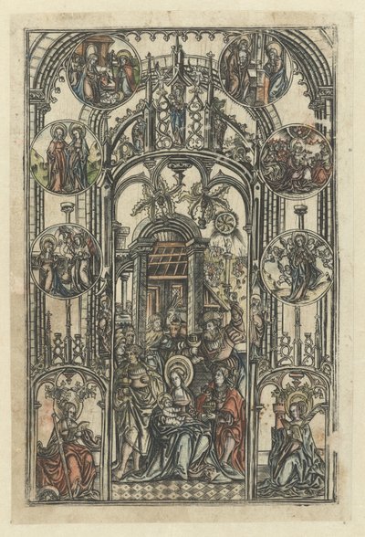De aanbidding der koningen door Monogrammist S