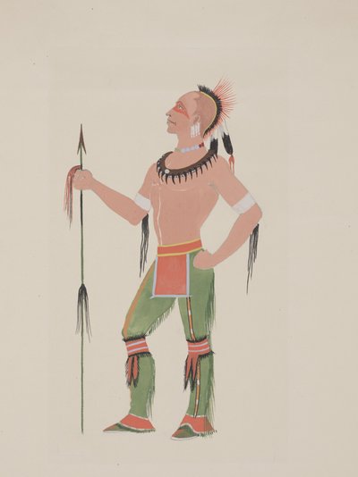 Osage, ca. 1934 door Monroe Tsatoke