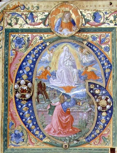 f.106v Geïllustreerde initiaal 