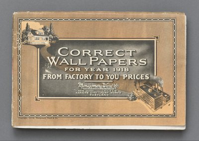 Correcte behangpapieren voor het jaar 1918 door Montgomery Ward and Co.