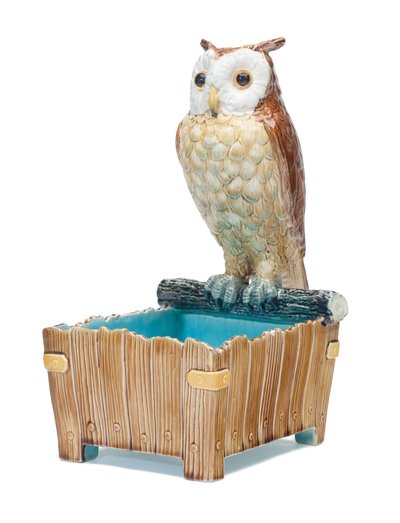 Majolica Uil Jardiniere, c.1875 door Moore and Co. T.C. Brown Westhead