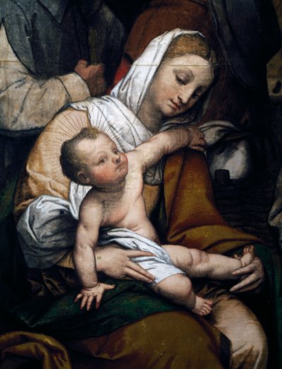 Geboorte of Aanbidding van de herders door Moretto da Brescia