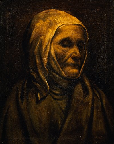 Portret van Sint Angela Merici door Moretto da Brescia