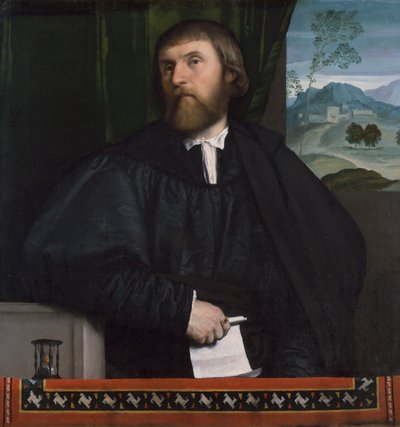 Portret van een man, ca. 1520-25 door Moretto da Brescia