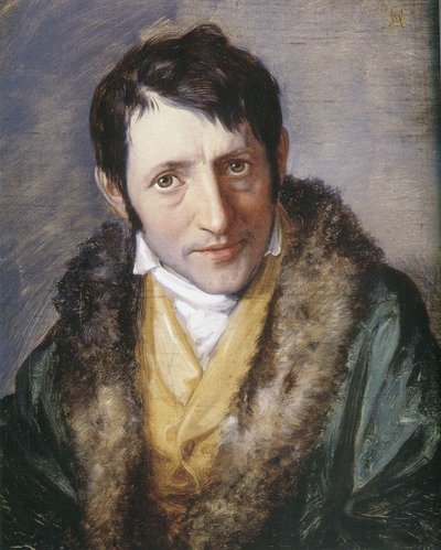Portret van Carl Ludwig Börne door Moritz Daniel Oppenheim