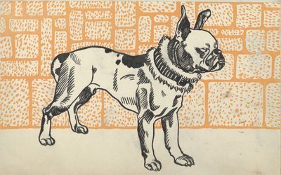 Pitbull Terrier, 1912 door Moritz Jung