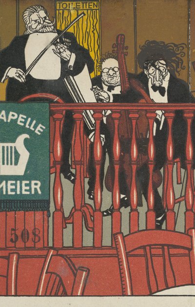 Salonorkest Meier, 1911 door Moritz Jung
