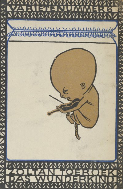 Vaudeville Act 6: Zoltan Toeroek, Wonderkind, 1907 door Moritz Jung