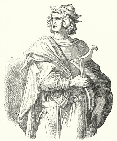 Walther von der Vogelweide, Middelhoogduitse lyrische dichter door Moritz Ludwig von Schwind